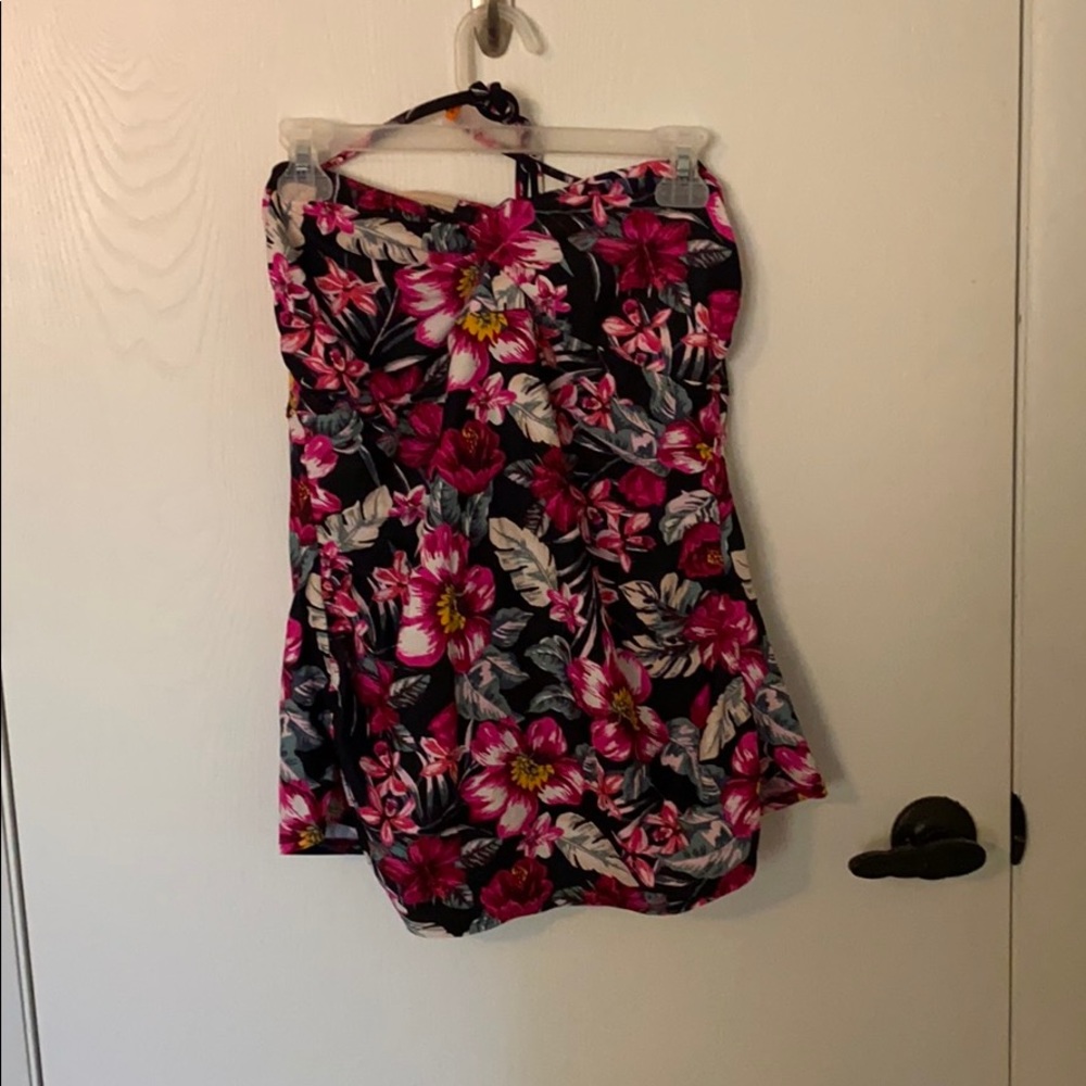 Swimsuit top.